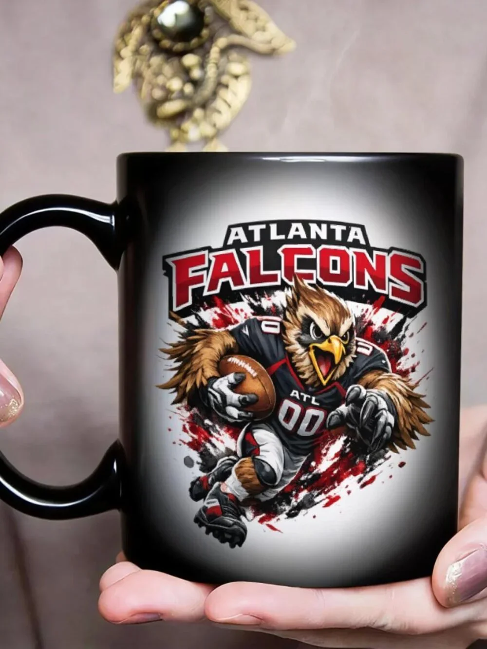 Atlanta Falcons Matte Heat Reactive Mug NFL Football Fan Cup 11oz